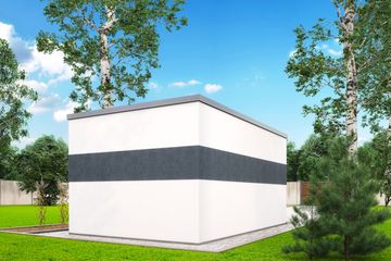  Projekt garażu G8 - garaż jednostanowiskowy (BBH1011) - projekt garażu parterowego - Zdjęcie 4