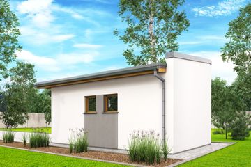  Projekt garażu G9 - garaż jednostanowiskowy (BBH1012) - projekt garażu parterowego - Zdjęcie 3