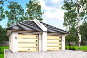  Projekt garażu G10 - garaż jednostanowiskowy (BBH1013) - projekt garażu parterowego - Zdjęcie 1
