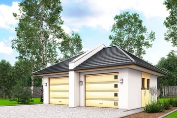  Projekt garażu G10 - garaż jednostanowiskowy (BBH1013) - projekt garażu parterowego - Zdjęcie 2