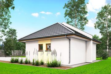  Projekt garażu G10 - garaż jednostanowiskowy (BBH1013) - projekt garażu parterowego - Zdjęcie 3