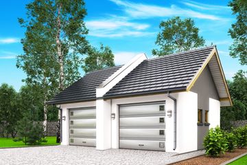  Projekt garażu G11 - garaż jednostanowiskowy (BBH1014) - projekt garażu parterowego - Zdjęcie 2