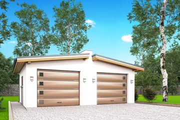  Projekt garażu G12 - garaż jednostanowiskowy (BBH1015) - projekt garażu parterowego - Zdjęcie 1