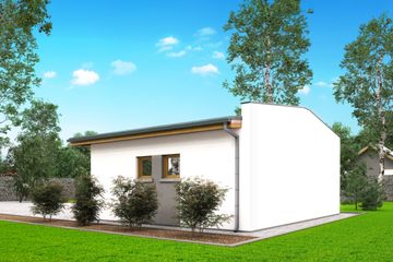  Projekt garażu G12 - garaż jednostanowiskowy (BBH1015) - projekt garażu parterowego - Zdjęcie 3