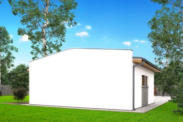  Projekt garażu G12 - garaż jednostanowiskowy (BBH1015) - projekt garażu parterowego - Zdjęcie 4