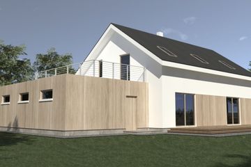  Projekt domu DJ 221 (WAM1245) - projekt domu parterowego z poddaszem - Zdjęcie 2