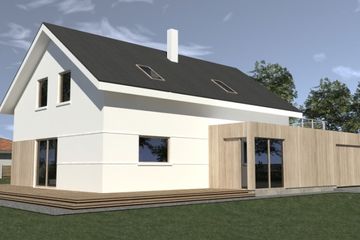  Projekt domu DJ 221 (WAM1245) - projekt domu parterowego z poddaszem - Zdjęcie 3