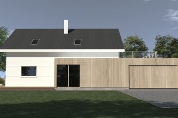  Projekt domu DJ 221 (WAM1245) - projekt domu parterowego z poddaszem - Zdjęcie 4