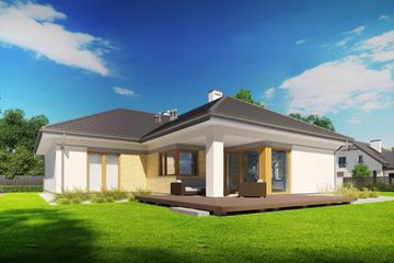  Projekt domu Jessi I (BBG1035) - projekt domu parterowego - Zdjęcie 1