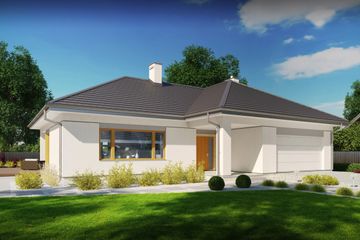  Projekt domu Jessi I (BBG1035) - projekt domu parterowego - Zdjęcie 2