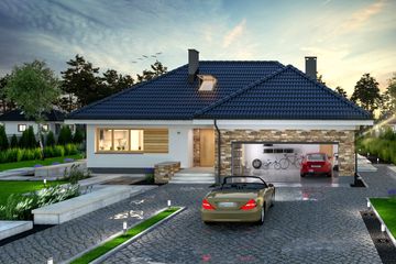  Projekt domu Padme (WOE1108) - projekt domu parterowego - Zdjęcie 2