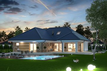  Projekt domu Padme (WOE1108) - projekt domu parterowego - Zdjęcie 3