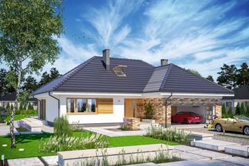  Projekt domu Padme (WOE1108) - projekt domu parterowego - Zdjęcie 5