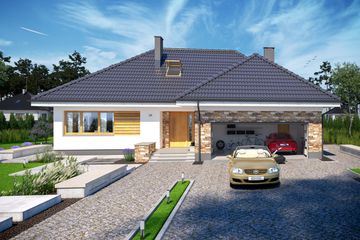  Projekt domu Padme (WOE1108) - projekt domu parterowego - Zdjęcie 6