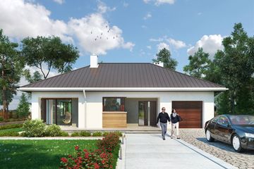  Projekt domu Tatiana Rex (1597) (KRD2741) - projekt domu parterowego - Zdjęcie 1