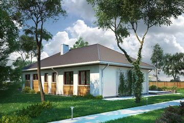  Projekt domu Tatiana Rex (1597) (KRD2741) - projekt domu parterowego - Zdjęcie 3