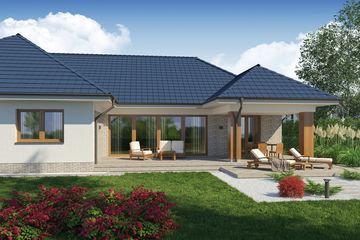  Projekt domu Domena 109 B (WRW1282) - projekt domu parterowego - Zdjęcie 2