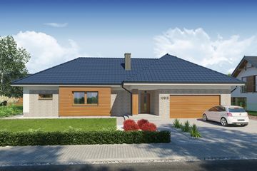  Projekt domu Domena 109 B (WRW1282) - projekt domu parterowego - Zdjęcie 4