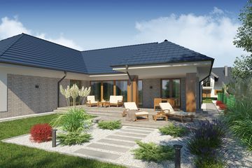  Projekt domu Domena 111 B (WRW1283) - projekt domu parterowego - Zdjęcie 3