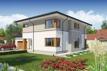  Projekt domu Domena 310 B (WRW1286) - projekt domu z pełnym piętrem - Zdjęcie 4