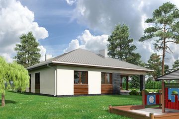  Projekt domu Ajaks (1600) (KRD2744) - projekt domu parterowego - Zdjęcie 4