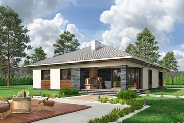  Projekt domu Ajaks (1600) (KRD2744) - projekt domu parterowego - Zdjęcie 6