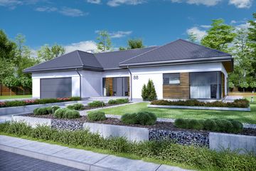  Projekt domu Santana (SLN2417) - projekt domu parterowego - Zdjęcie 1