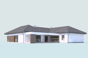  Projekt domu Santana (SLN2417) - projekt domu parterowego - Zdjęcie 3