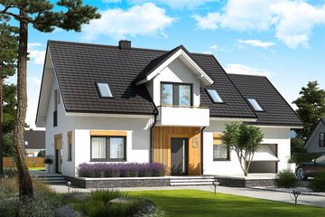  Projekt domu Katrina G1 (mała) energo (WRC2666) - projekt domu parterowego z poddaszem - Zdjęcie 2