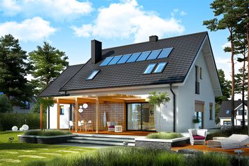  Projekt domu Katrina G1 (mała) energo (WRC2666) - projekt domu parterowego z poddaszem - Zdjęcie 3