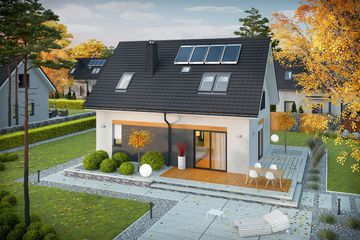  Projekt domu Witek II energo (WRC2667) - projekt domu parterowego z poddaszem - Zdjęcie 2