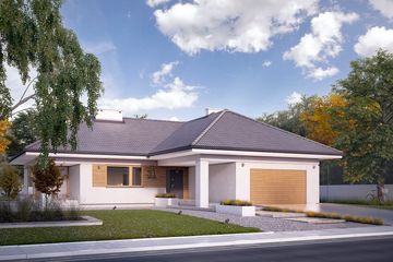  Projekt domu Ambrozja 9 (BSA2110) - projekt domu parterowego - Zdjęcie 1