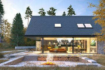  Projekt domu Odważny 1 (WAW1090) - projekt domu parterowego z poddaszem - Zdjęcie 3