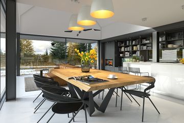  Projekt domu Odważny 1 (WAW1090) - projekt domu parterowego z poddaszem - Zdjęcie 4