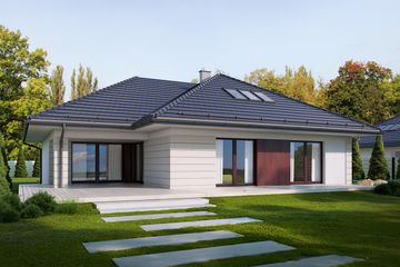  Projekt domu Goran 3 (BSE1109) - projekt domu parterowego z poddaszem - Zdjęcie 3