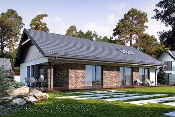  Projekt domu Endo 3 drewniany (BSE1110) - projekt domu parterowego - Zdjęcie 2