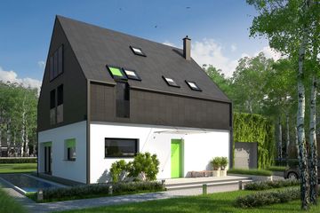  Projekt domu Elegancki (WOX1020) - projekt domu parterowego z poddaszem - Zdjęcie 3