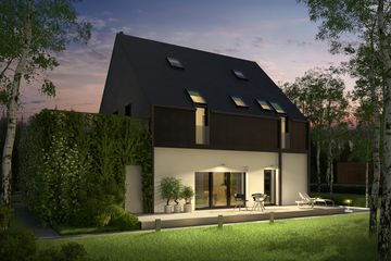  Projekt domu Elegancki (WOX1020) - projekt domu parterowego z poddaszem - Zdjęcie 2