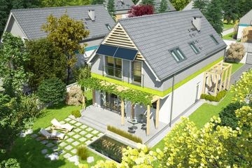  Projekt domu Mały i wąski (WOX1024) - projekt domu parterowego z poddaszem - Zdjęcie 3