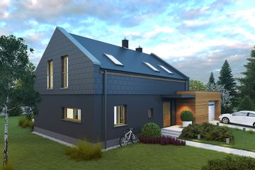  Projekt domu Orzechowy (WOX1034) - projekt domu parterowego z poddaszem - Zdjęcie 3