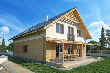  Projekt domu Tellur (WOW1016) - projekt domu parterowego z poddaszem - Zdjęcie 2