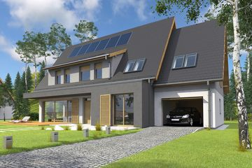  Projekt domu Otwarty (WOX1037) - projekt domu parterowego z poddaszem - Zdjęcie 3