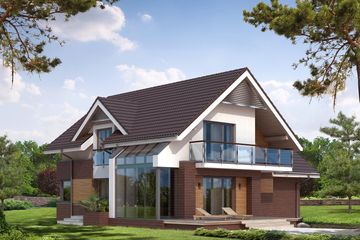  Projekt domu Jaspis (BSA1531) - projekt domu parterowego z poddaszem - Zdjęcie 5