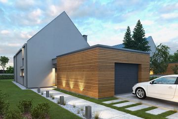  Projekt domu Ukryty (WOX1064) - projekt domu parterowego z poddaszem - Zdjęcie 3