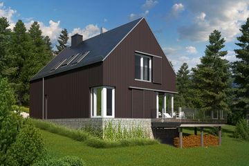  Projekt domu Widokowy (WOX1069) - projekt domu parterowego z poddaszem - Zdjęcie 3