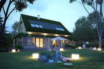  Projekt domu Wiosenny (WOX1070) - projekt domu parterowego z poddaszem - Zdjęcie 1