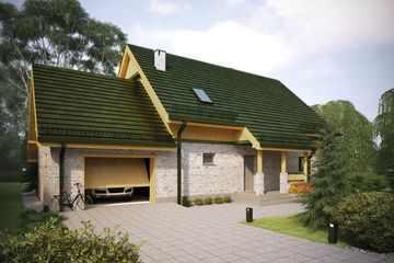  Projekt domu Wiosenny (WOX1070) - projekt domu parterowego z poddaszem - Zdjęcie 2