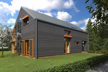  Projekt domu Wycięty z antresolą (WOX1071) - projekt domu parterowego z poddaszem - Zdjęcie 2