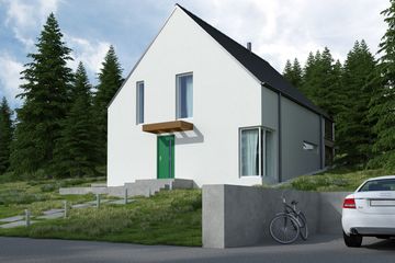  Projekt domu Z tarasem (WOX1074) - projekt domu parterowego z poddaszem - Zdjęcie 2