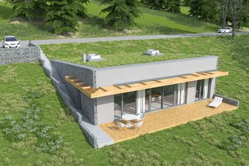  Projekt domu Z widokiem na słońce (WOX1076) - projekt domu parterowego - Zdjęcie 2